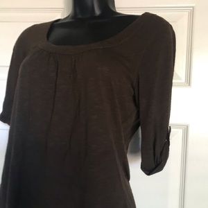 Ann Taylor Loft soft brown tee